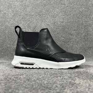Nike Air Max Thea 859550-001 Women's Size 8 Black Mid Leather Pull On Boot Used